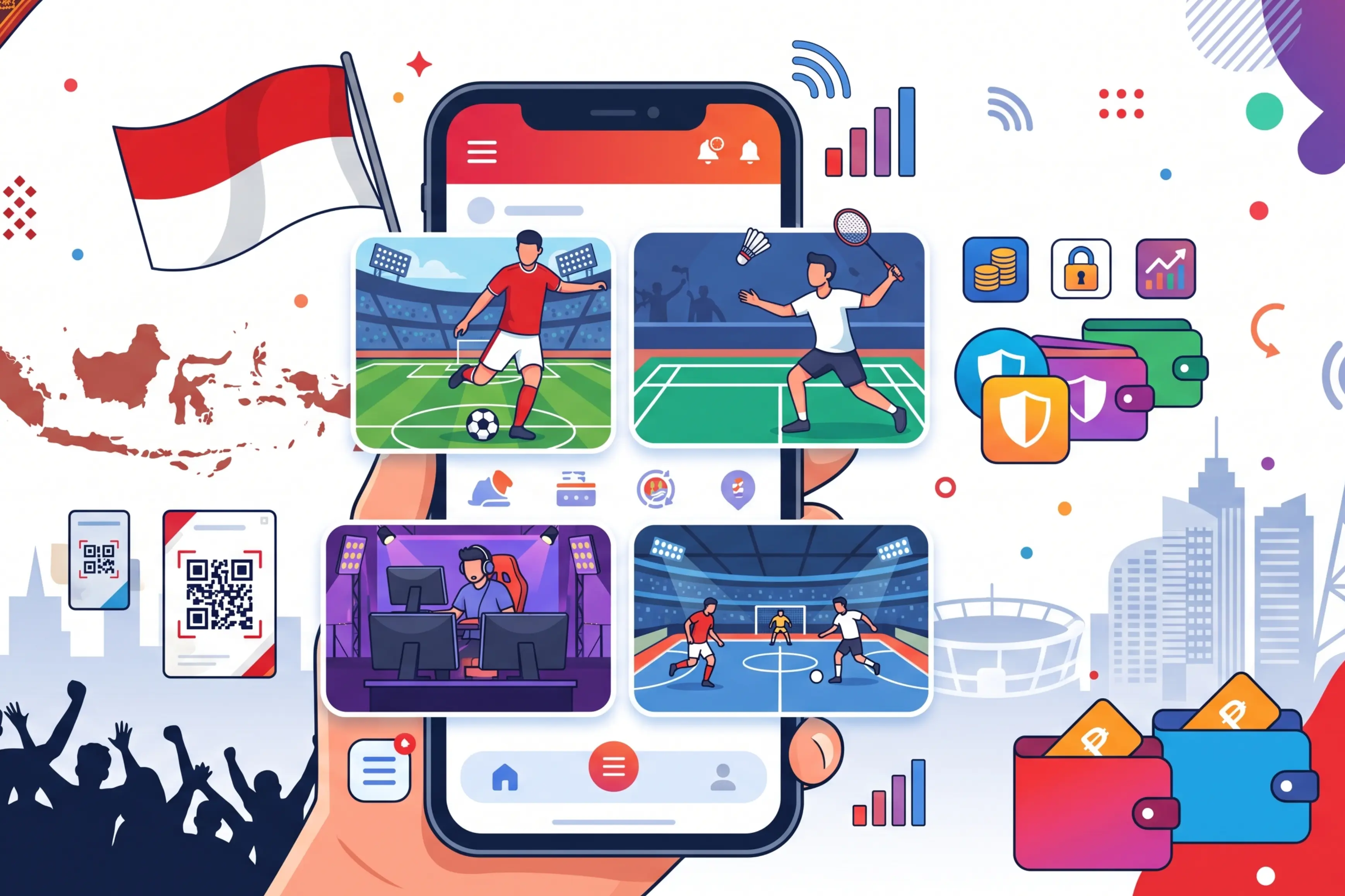 Pengguna mengakses IDXBIG di smartphone Android dengan koneksi seluler